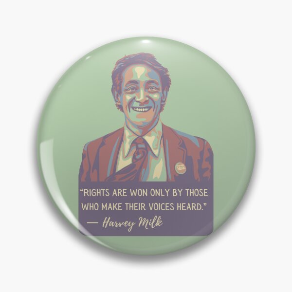 Item preview, Harvey Milk Portrait and Quote designed and sold by Unhinged Heather.