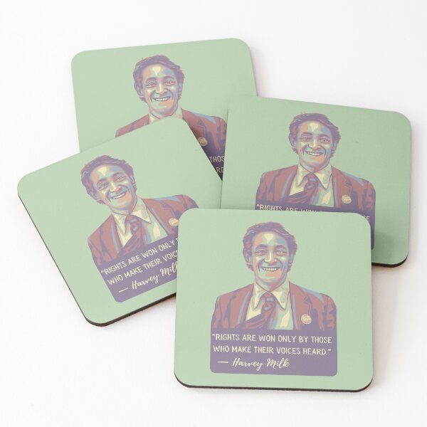 Item preview, Harvey Milk Portrait and Quote designed and sold by Unhinged Heather.