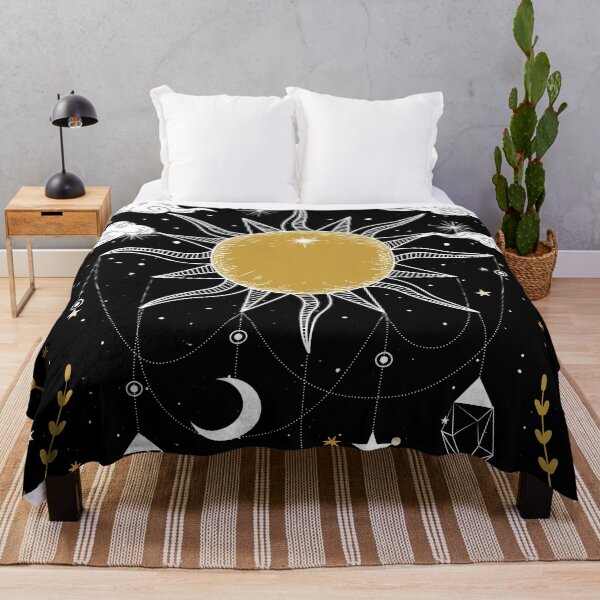 Item preview, The Sun Zodiac Horoscope Tarot Card in Black designed and sold by DesignsArtColor.