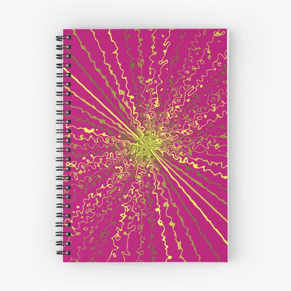 Item preview, Colorful Ripple Sun Rays Burst Purplish Red designed and sold by EvergreenMotifs.