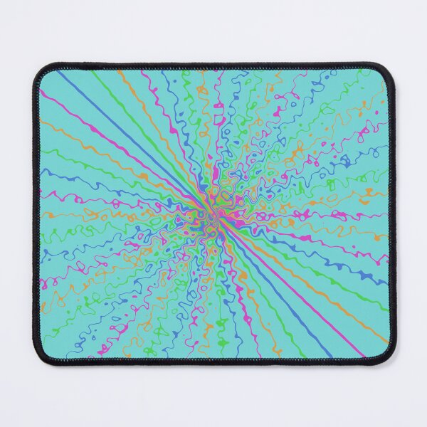 Item preview, Colorful Ripple Sun Rays Burst Light Teal designed and sold by EvergreenMotifs.