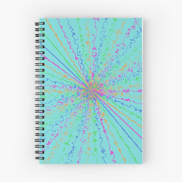 Item preview, Colorful Ripple Sun Rays Burst Light Teal designed and sold by EvergreenMotifs.