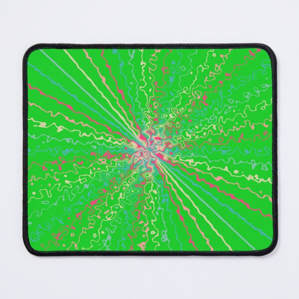 Item preview, Colorful Ripple Sun Rays Burst Green designed and sold by EvergreenMotifs.