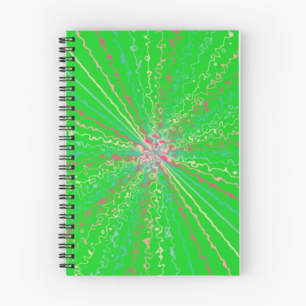 Item preview, Colorful Ripple Sun Rays Burst Green designed and sold by EvergreenMotifs.