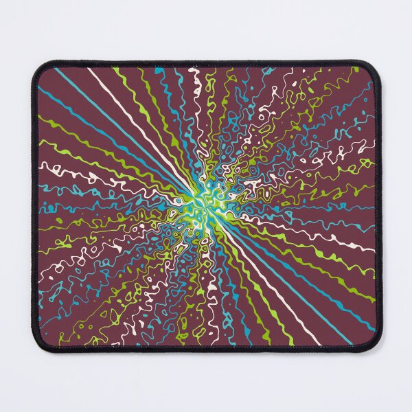 Item preview, Colorful Ripple Sun Rays Burst Burgundy designed and sold by EvergreenMotifs.