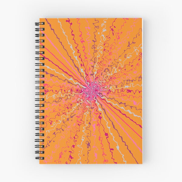 Item preview, Colorful Ripple Sun Rays Burst Orange designed and sold by EvergreenMotifs.