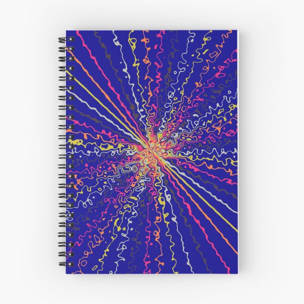 Item preview, Colorful Ripple Sun Rays Burst Blue designed and sold by EvergreenMotifs.