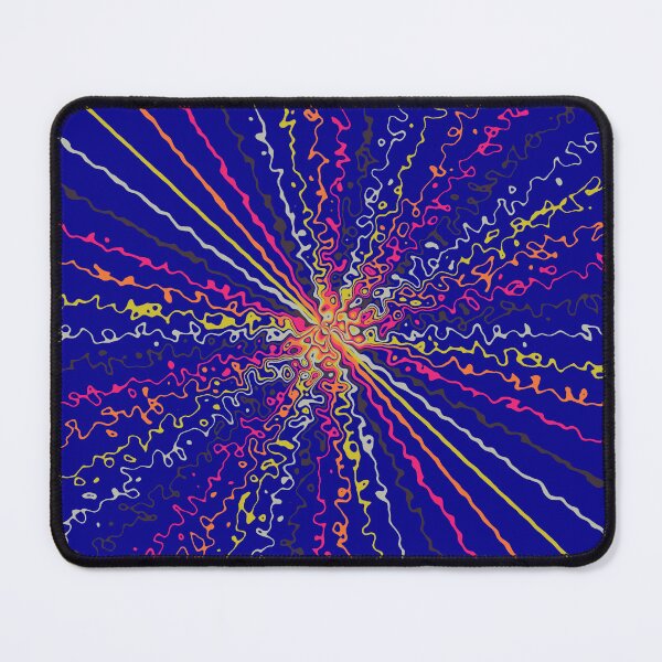 Item preview, Colorful Ripple Sun Rays Burst Blue designed and sold by EvergreenMotifs.