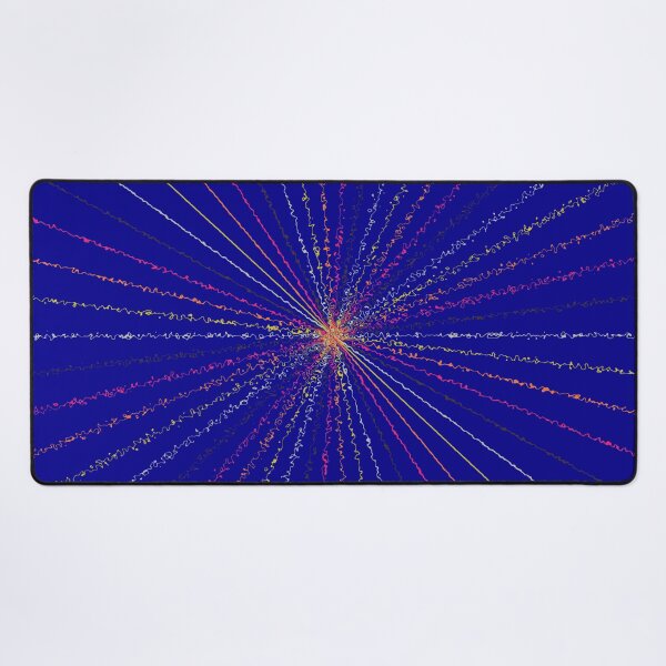 Item preview, Colorful Ripple Sun Rays Burst Blue designed and sold by EvergreenMotifs.