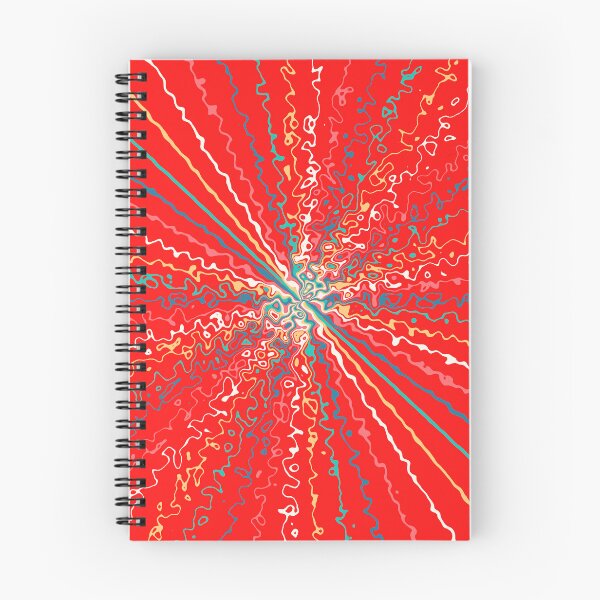 Item preview, Colorful Ripple Sun Rays Burst Red designed and sold by EvergreenMotifs.
