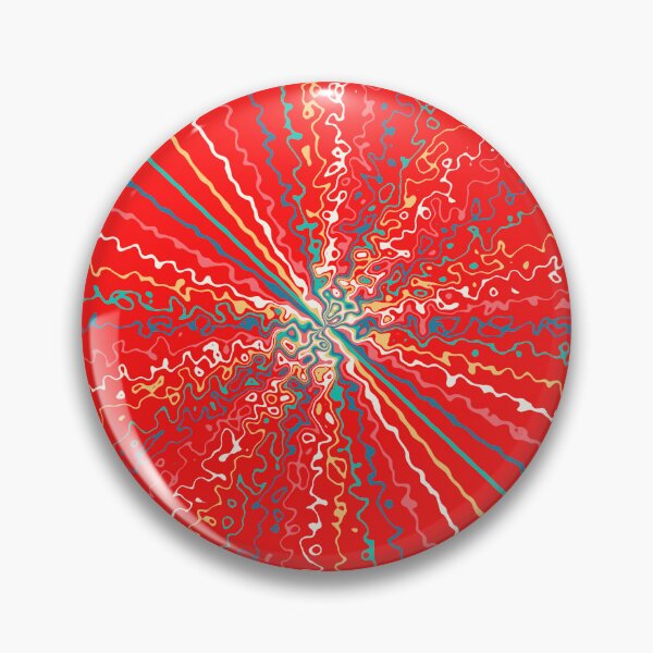 Item preview, Colorful Ripple Sun Rays Burst Red designed and sold by EvergreenMotifs.