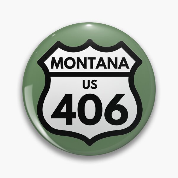 Item preview, Montana 406 (Interstate Sign Design) 03e  decal designed and sold by Gilby-Designs.