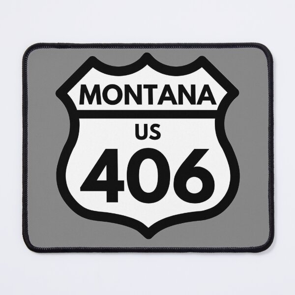 Item preview, Montana 406 (Interstate Sign Design) 03e  decal designed and sold by Gilby-Designs.