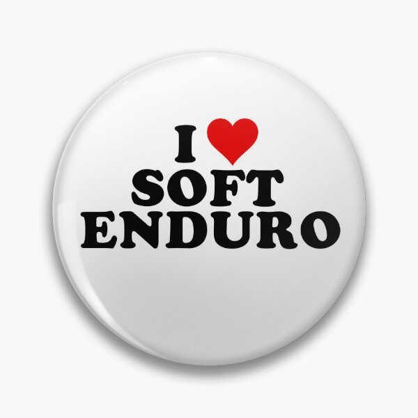 Item preview, I Love Soft Enduro - Black Text with Red Heart designed and sold by MountMercantile.