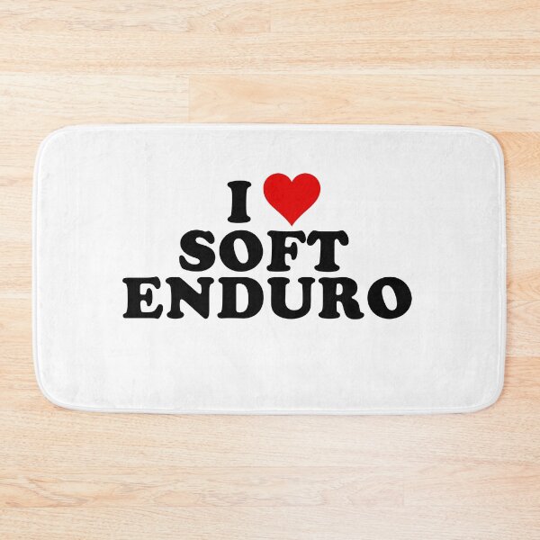 Item preview, I Love Soft Enduro - Black Text with Red Heart designed and sold by MountMercantile.