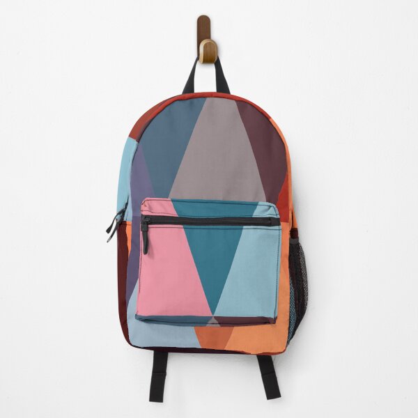 Item preview, Maroon and Blue Geometric Triangular Pattern  designed and sold by LMStudioDesigns.