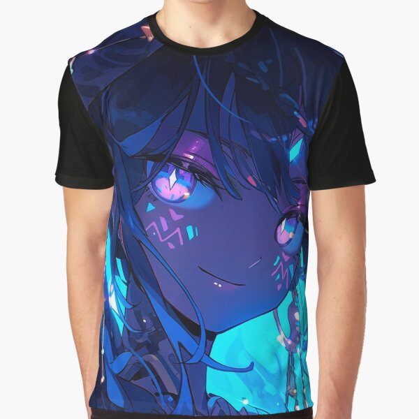 Vista previa del artículo con la obra «Chica maga anime», diseñado y vendido por iWallGlow.