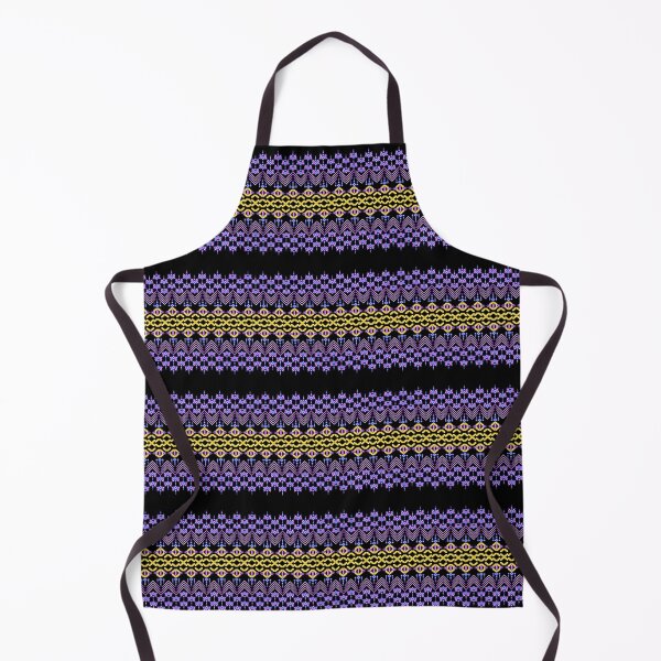 Item preview, Geometric pattern, bright colors, black background, fabric pattern designed and sold by ThawanTarnnoy.