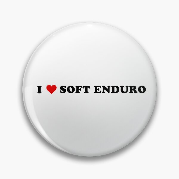 Item preview, I Love Soft Enduro - Black Text with Red Heart designed and sold by MountMercantile.