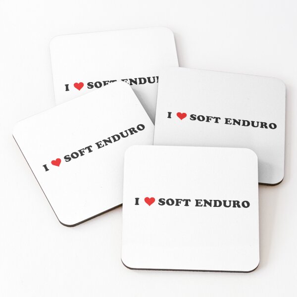 Item preview, I Love Soft Enduro - Black Text with Red Heart designed and sold by MountMercantile.
