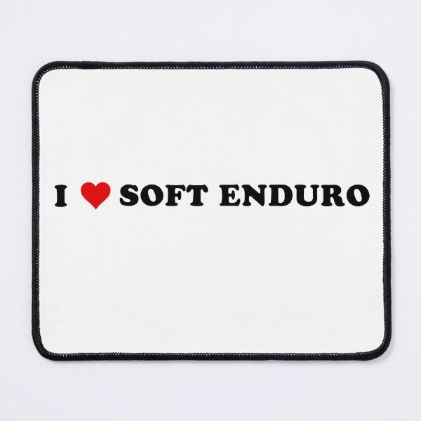Item preview, I Love Soft Enduro - Black Text with Red Heart designed and sold by MountMercantile.