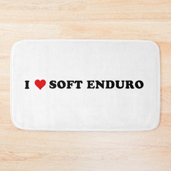 Item preview, I Love Soft Enduro - Black Text with Red Heart designed and sold by MountMercantile.