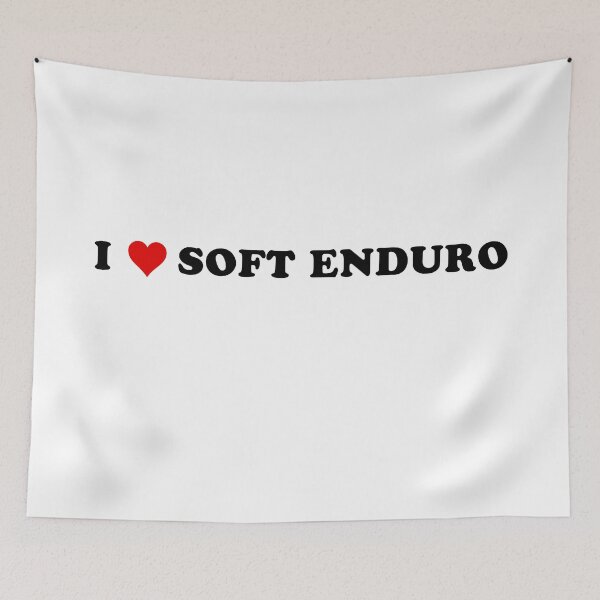 Item preview, I Love Soft Enduro - Black Text with Red Heart designed and sold by MountMercantile.