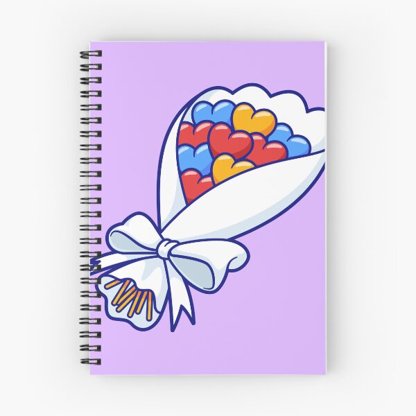 Item preview, "Cute Love Heart Bouquet: Cartoon Vector Icon Illustration" designed and sold by hjian8219.
