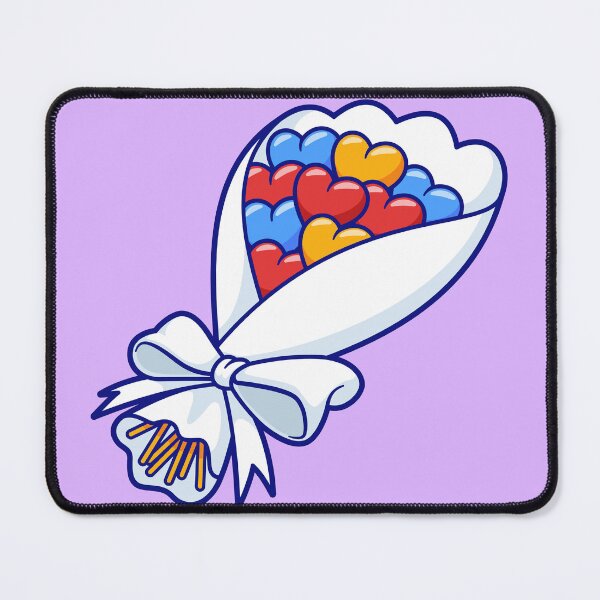 Item preview, "Cute Love Heart Bouquet: Cartoon Vector Icon Illustration" designed and sold by hjian8219.