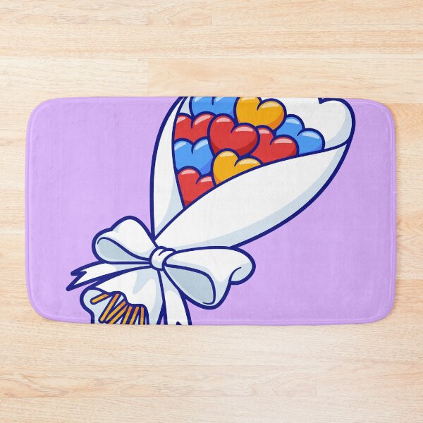 Item preview, "Cute Love Heart Bouquet: Cartoon Vector Icon Illustration" designed and sold by hjian8219.