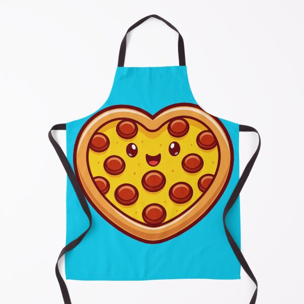 Item preview, "Cute Love Heart Pizza: Cartoon Vector Icon Illustration" designed and sold by hjian8219.