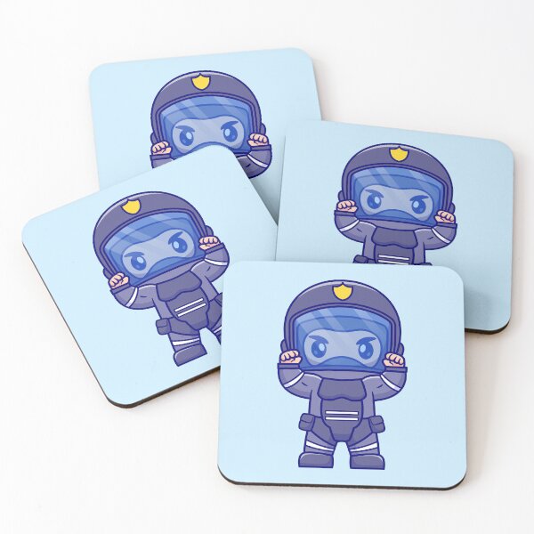 Item preview, "Cute Police Soldier: Cartoon Vector Icon Illustration" designed and sold by hjian8219.