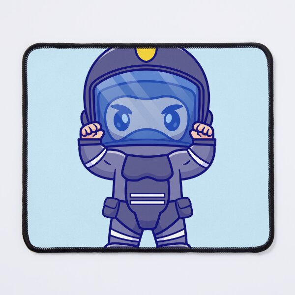 Item preview, "Cute Police Soldier: Cartoon Vector Icon Illustration" designed and sold by hjian8219.
