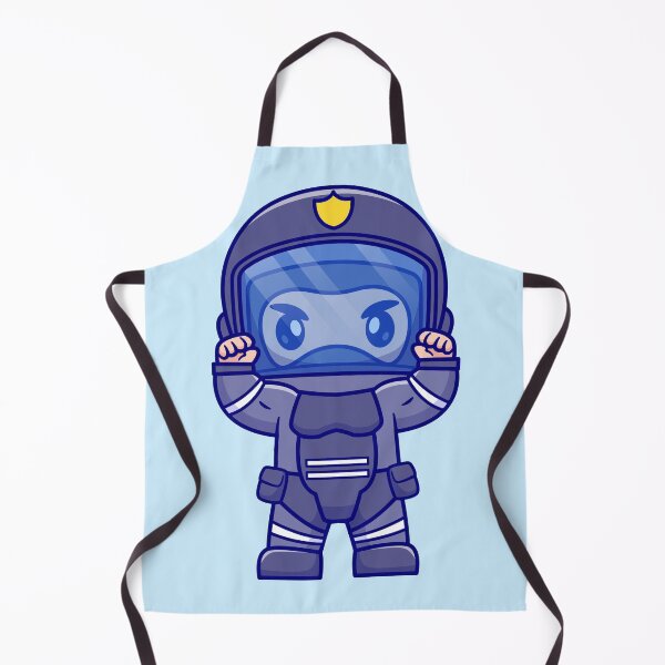 Item preview, "Cute Police Soldier: Cartoon Vector Icon Illustration" designed and sold by hjian8219.
