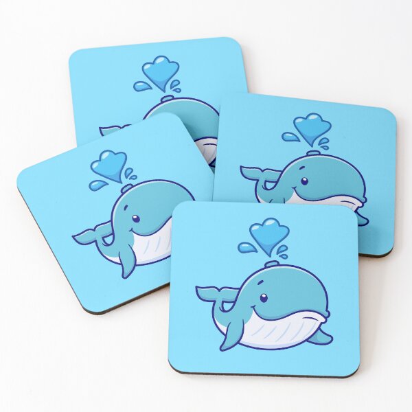 Item preview, "Cute Whale Swimming: Cartoon Vector Icon Illustration" designed and sold by hjian8219.