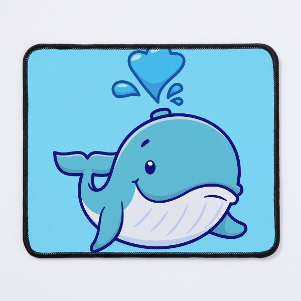 Item preview, "Cute Whale Swimming: Cartoon Vector Icon Illustration" designed and sold by hjian8219.