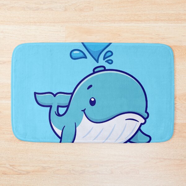 Item preview, "Cute Whale Swimming: Cartoon Vector Icon Illustration" designed and sold by hjian8219.