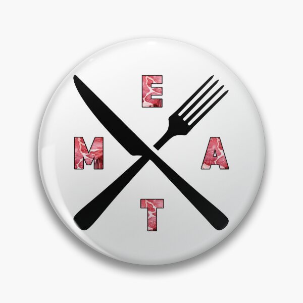 Item preview, Crossed Cutlery with Meat designed and sold by CarnivoreFriend.