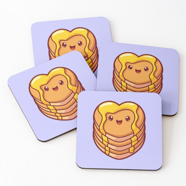 Item preview, "Cute Pancake Love: Heart-Shaped Cartoon Vector Icon Illustration" designed and sold by hjian8219.