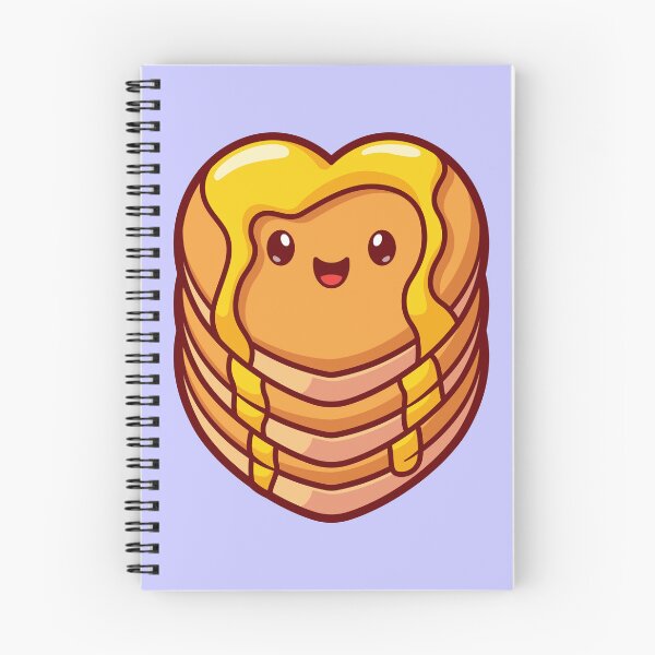 Item preview, "Cute Pancake Love: Heart-Shaped Cartoon Vector Icon Illustration" designed and sold by hjian8219.