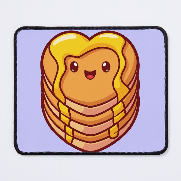 Item preview, "Cute Pancake Love: Heart-Shaped Cartoon Vector Icon Illustration" designed and sold by hjian8219.