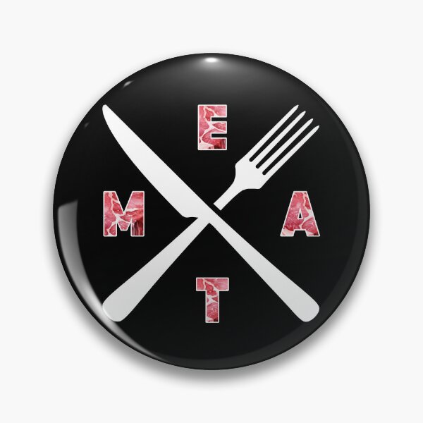 Item preview, Crossed Cutlery with Meat designed and sold by CarnivoreFriend.