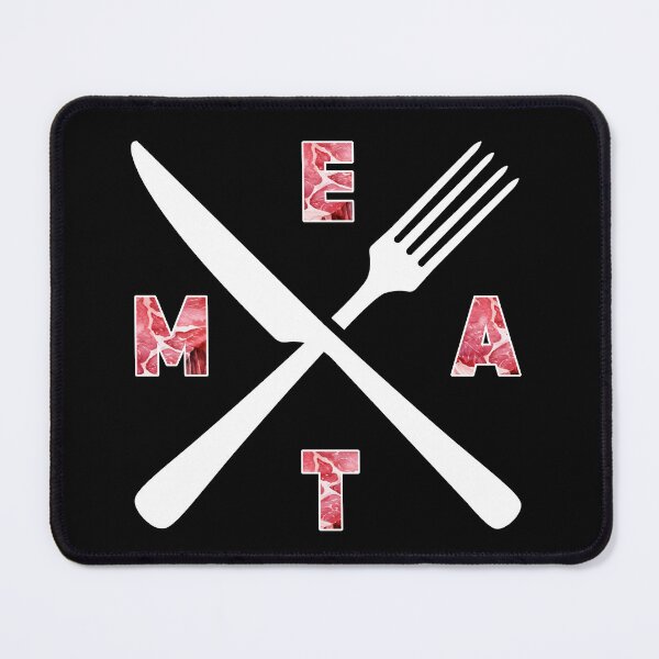 Item preview, Crossed Cutlery with Meat designed and sold by CarnivoreFriend.