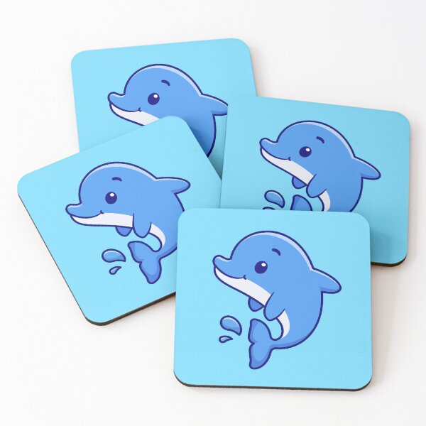 Item preview, Cute Dolphin Swimming: Cartoon Vector Icon Illustration" designed and sold by hjian8219.