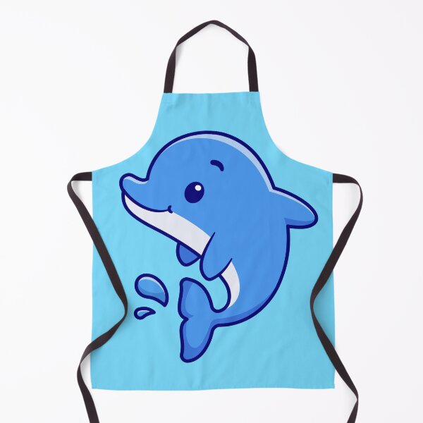 Item preview, Cute Dolphin Swimming: Cartoon Vector Icon Illustration" designed and sold by hjian8219.