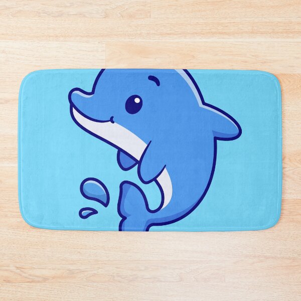 Item preview, Cute Dolphin Swimming: Cartoon Vector Icon Illustration" designed and sold by hjian8219.