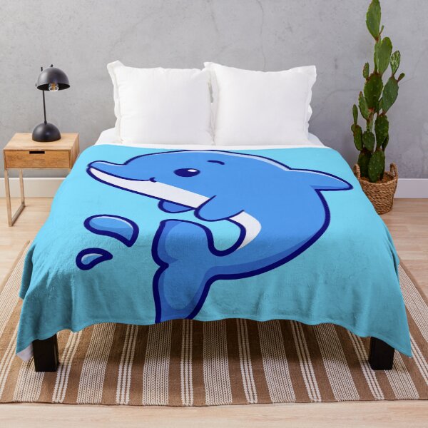 Item preview, Cute Dolphin Swimming: Cartoon Vector Icon Illustration" designed and sold by hjian8219.