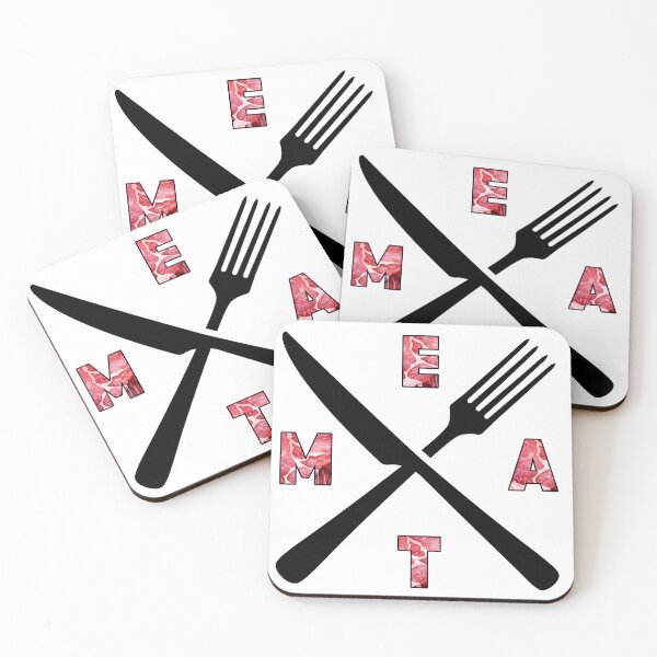Item preview, Crossed Cutlery with Meat designed and sold by CarnivoreFriend.