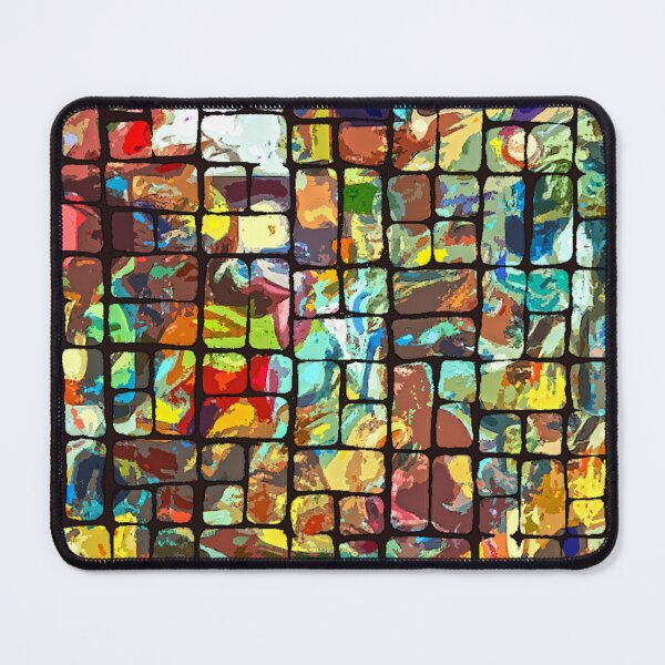 Item preview, Multicolor Mosaic Brick Squares Art designed and sold by GAP90.