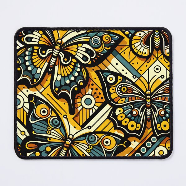 Item preview, Vibrant Geometric Butterfly Art: Abstract Nature Design designed and sold by MondegreenLLC.